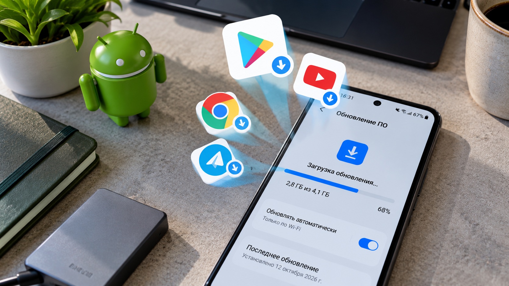 Сколько гигабайт съедают обновления Android и приложений. Как посмотреть и урезать