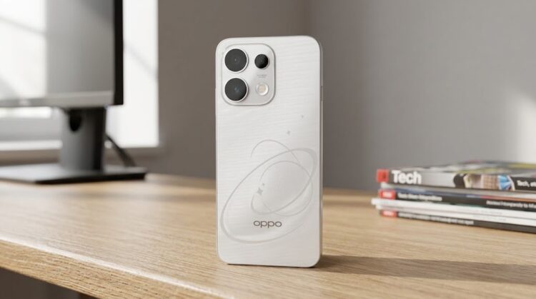 Белый OPPO Reno16 F с классной камерой