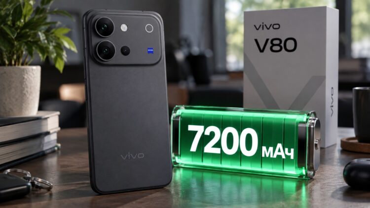 vivo V80 с большой батареей 7200 мАч