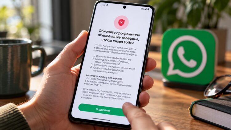 WhatsApp* перестал пускать в аккаунт на старых смартфонах — что за ошибка и как её исправить. Фото.