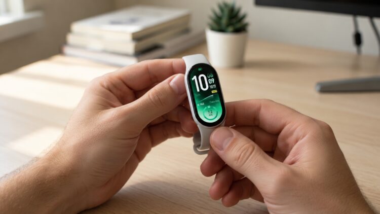 Xiaomi Smart Band 11 в руках