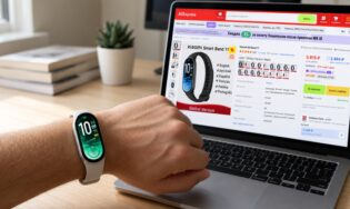 Фитнес-браслет Xiaomi Smart Band 11 и карточка товара на AliExpress