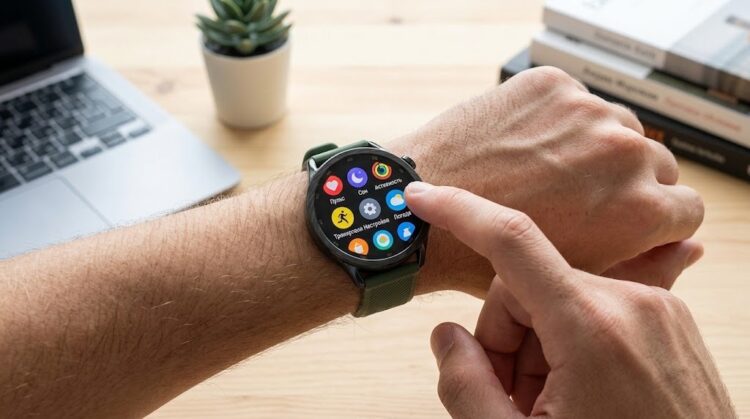 Меню на часах Xiaomi Watch S5